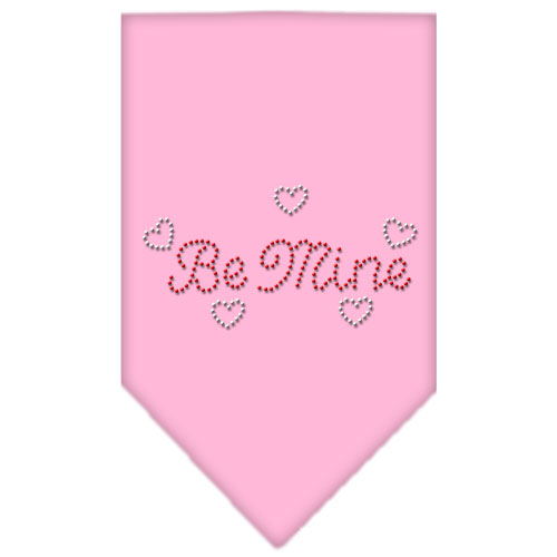 Be Mine Rhinestone Bandana Light Pink Large